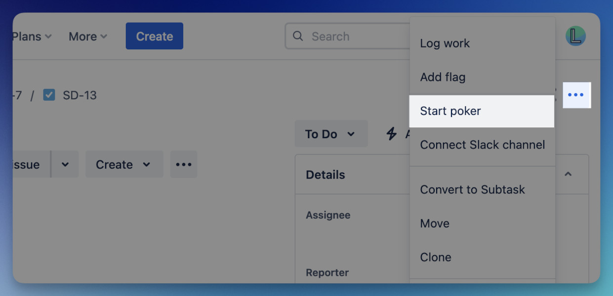 Quick access to refinement room directly from Jira task view